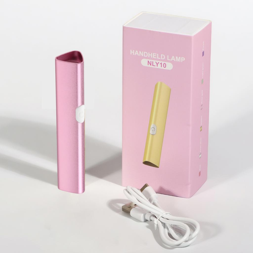 DianaBeauty UV Led Nail Dryer Portable UV Lamp for Nail Rechargeable Manicure Lamp with Aluminum Alloy Holder Nail Salon Tools