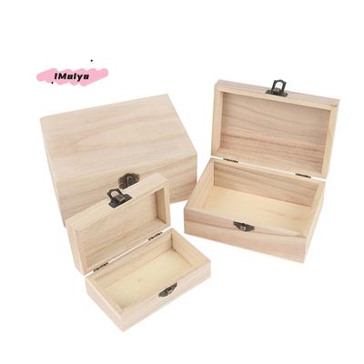 M-Log Farbe Rechteckige Holz-Aufbewahrungsbox Große Kapazität Retro Klappbare Aufbewahrungsboxen Bastelgeschenkbox Schmuckbox Organizerboxen