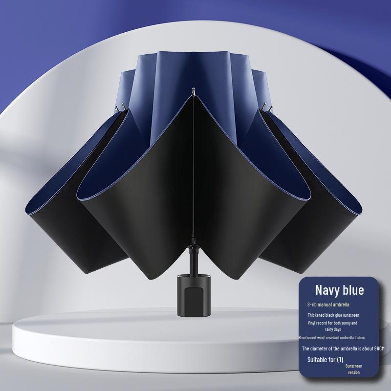 Parapluie Pare-Soleil Double Usage Extra Large: Épais, Renforcé, Pliable pour le Soleil et la Pluie