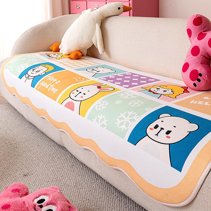 

Four Seasons Universal Cartoon Special-Shaped Chenier Sofa Cushion New Fixed Non-Slip Anti-Cat Scratch Sofa Cushion 70*70cm