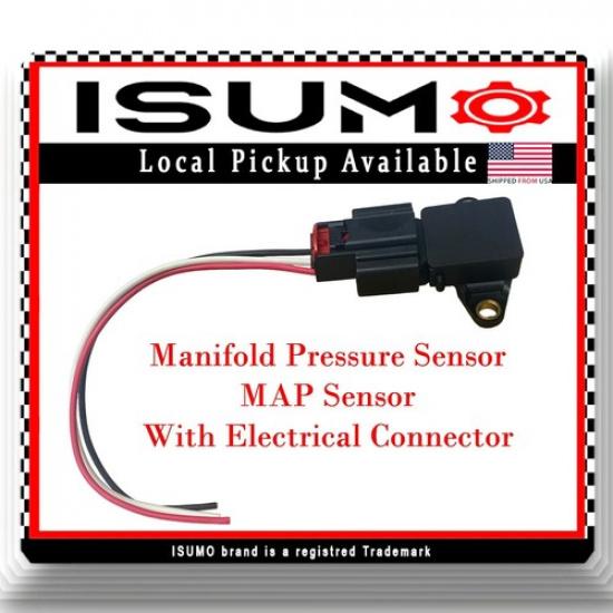 Manifold Pressure MAP Sensor W/Connector Fits: Chrysler Dodge Jeep 2002-2013