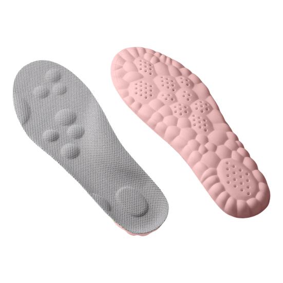1 Pair 4D Cloud Comfort Insoles with Arch Support Shock-Absorbing Breathable Shoe Inserts Anti-foot Deformation Insoles for Men Women Foot Protection