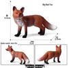 Wild Forest Animal Model Toy Set: Rabbit, White-tailed Deer, Fox & Owl