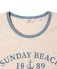 LEE Women Typo Ringer T-Shirt Cream