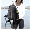 Multi-Compartment Fishing Tackle Bag With Waterproof PVC Construction Adjustable Shoulder Strap Spinning Rods Lures Lines