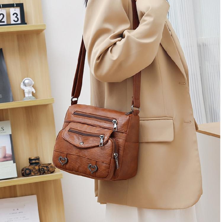 Shoulder Bag with Vintage Charm Practical & Fashionable Bag for Work or School