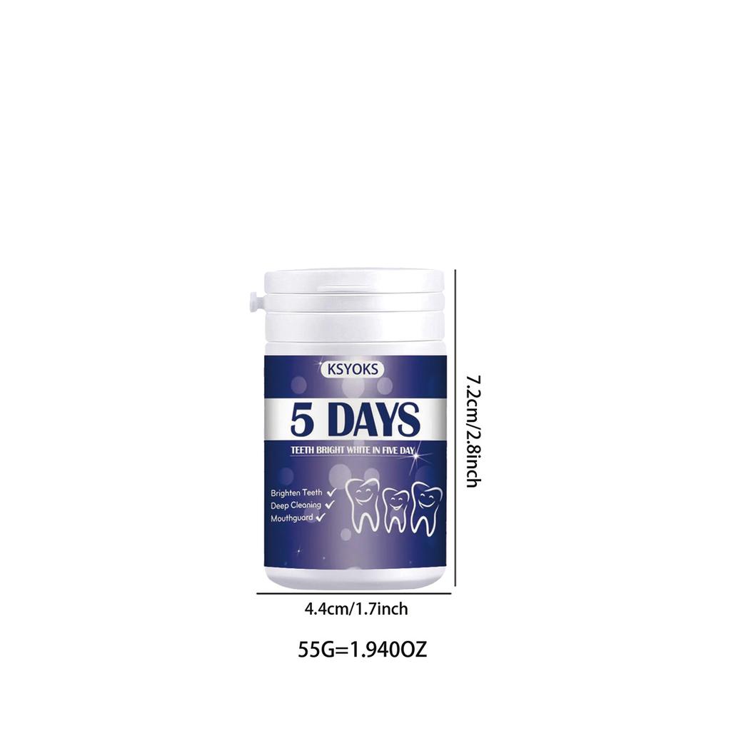 Whitening teeth within five days helps with oral care and fresh breath
