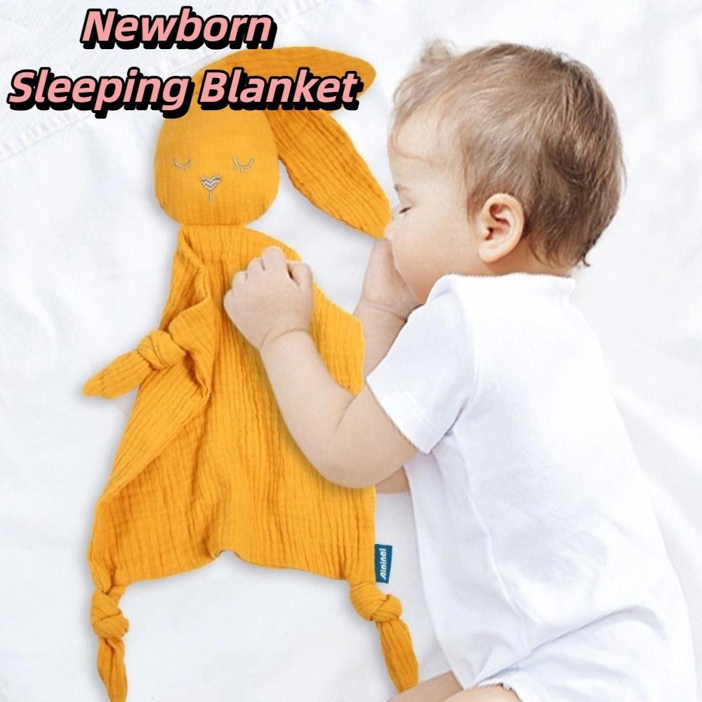 Cartoon Baby Cotton Gauze Blanket Rabbit Ears Newborn Sleeping Blanket Children Comfort