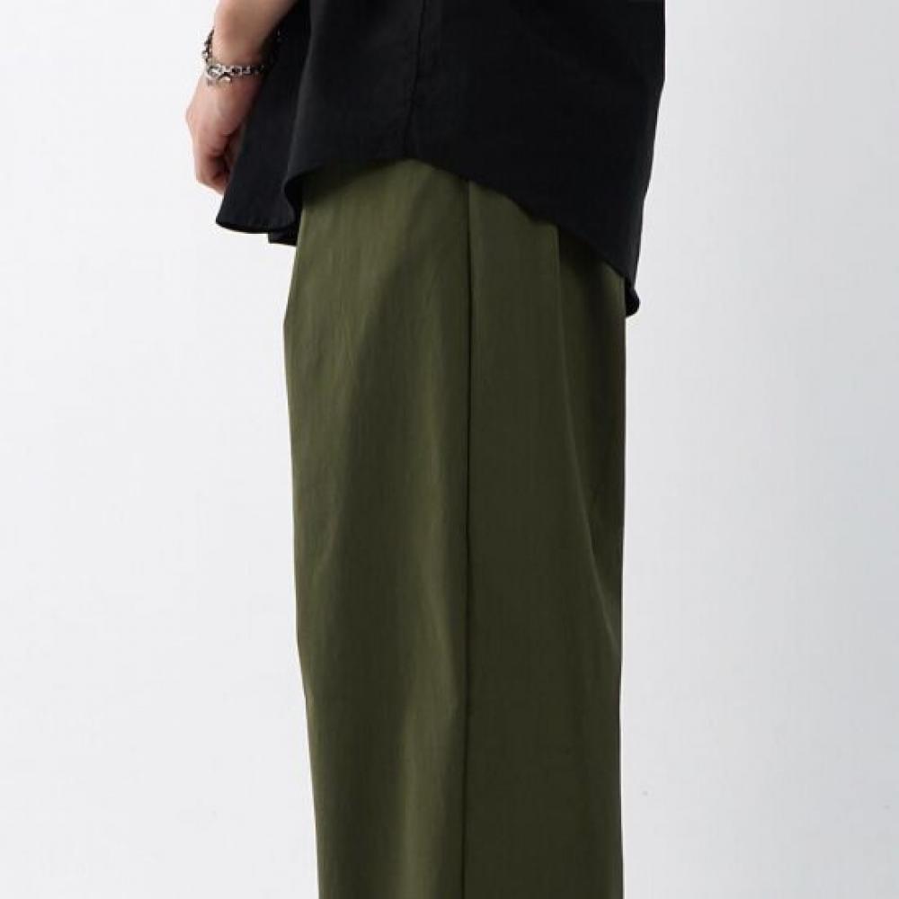 Onl Men Pin Tuck Nylon Wide Pants Balloon Pants Ice Pants