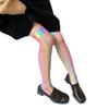 Fischernetz-Oberschenkelstrümpfe, Netz-Überkniestrümpfe Lingerie, Bunte Lange Socken Damenstrumpfhosen