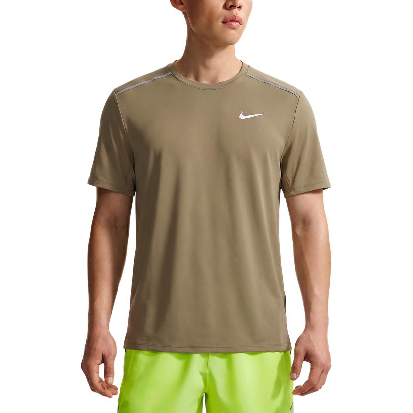 Мужская футболка с коротким рукавом Nike Miler As M Nk Df Uv с круглым вырезом, Топы мужские IF2083213 M