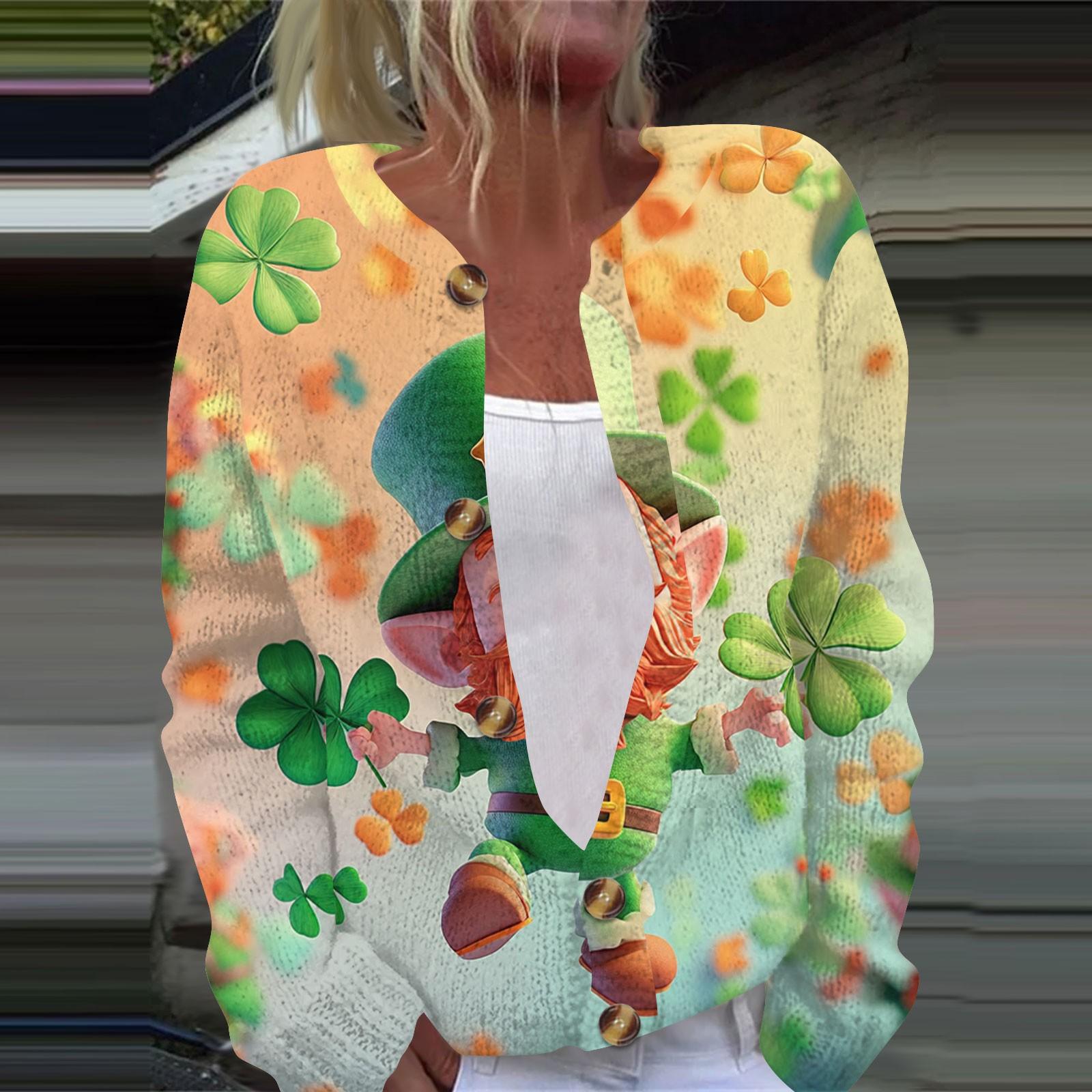 

Женская модная принтованная куртка с длинным рукавом и вязанным кардиганом на пуговицах M жёлтый