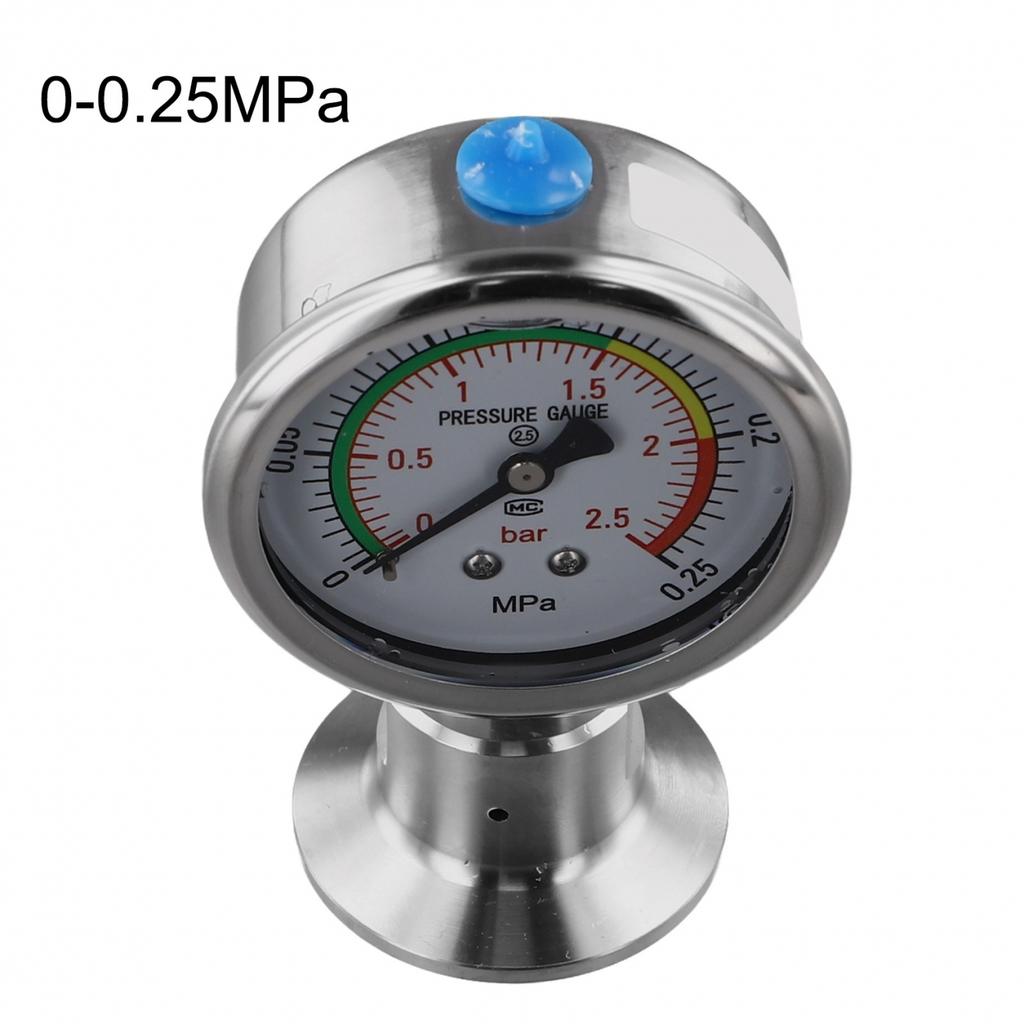 Diaphragm Pressure Gauge Manometer Tri Clamp Pressure Gauge