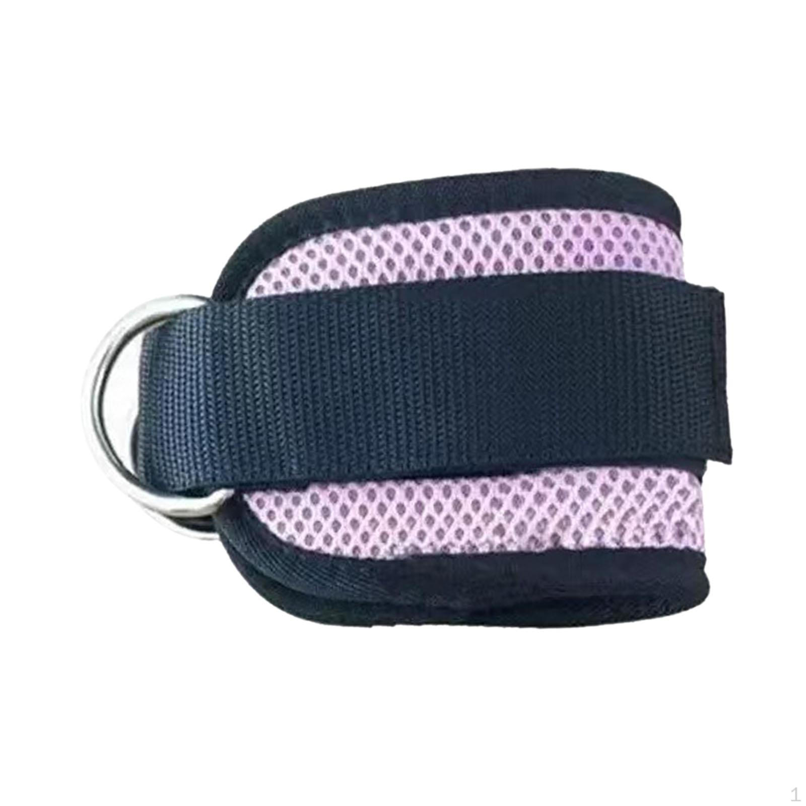 

Ankle Strap for Cable Machine Cuff Kickbacks Accessories Women Men Adult Leg рожевий