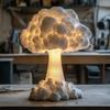 Atomic Mushroom Cloud Table Lamp Resin Ornament Decoration Battery-operated Desk Lamp Room New Year's Decorations Christmas Gift