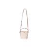 Tory Burch T Monogram All Over Print Drawstring Jacquard Fabric Leather Trim Bucket Bag Mini Women Bags Ivory 80534-254
