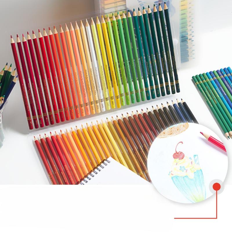 Professional Oil and Water Solubility Colored Pencils, Ultra-Smooth, Durable, Vibrant Colors for Adults Artists Beginners