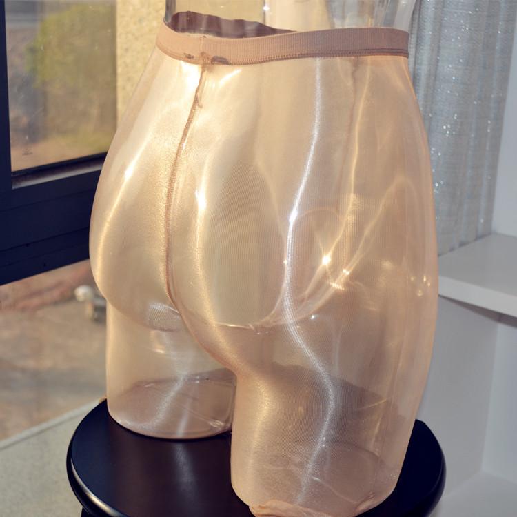 Мужские блестящие сексуальные колготки с гульфиком Closed Crotch
