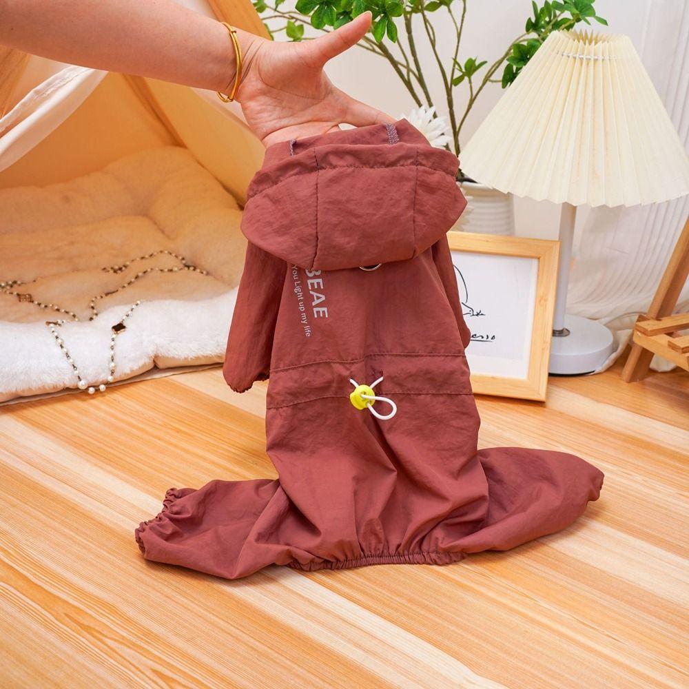 Windproof Dogs Jumpsuit Four-Legged Pet Apparel Fashion Dog Clothes for Spring Summer Autumn