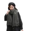 Women's Imitation Cashmere Winter Scarf - Thick Solid Color, Versatile Men's Shawl, Cashmere Wool Blend