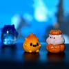 Resin Ghost Pumpkin Miniature Figurine Mini Halloween Fairy DIY Resin Craft  Halloween Decorations