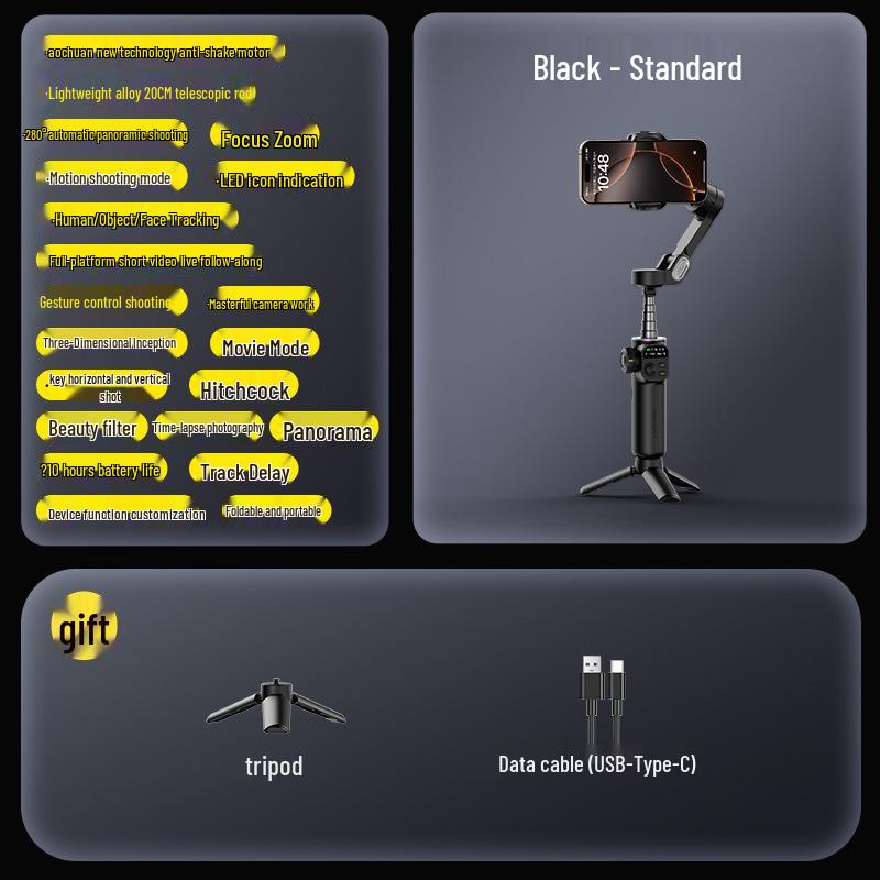Oikawa Smart X2 Handheld Gimbal: Three-Axis Mobile Stabilizer with AI Tracking for Live Streaming
