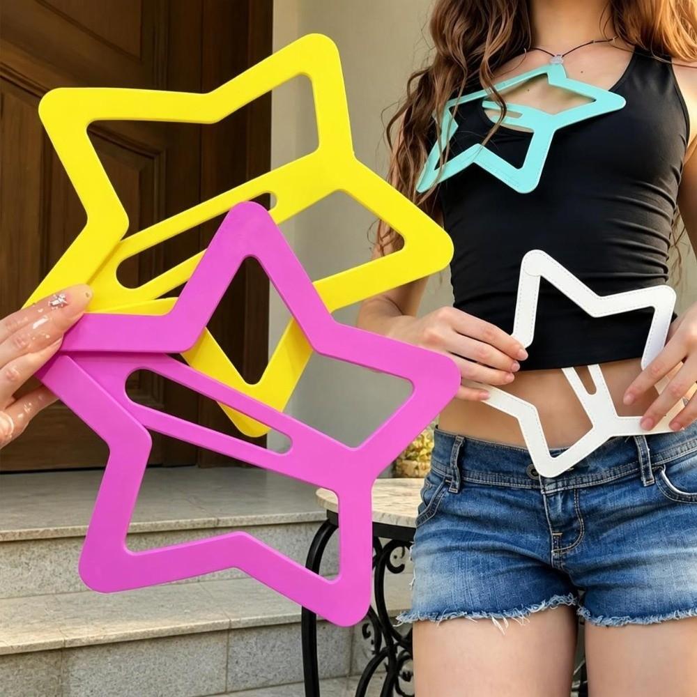 Solid Color Extra-large Star Hair Clip Creative Funny Hair Grip Openwork Star Hairpin Girl