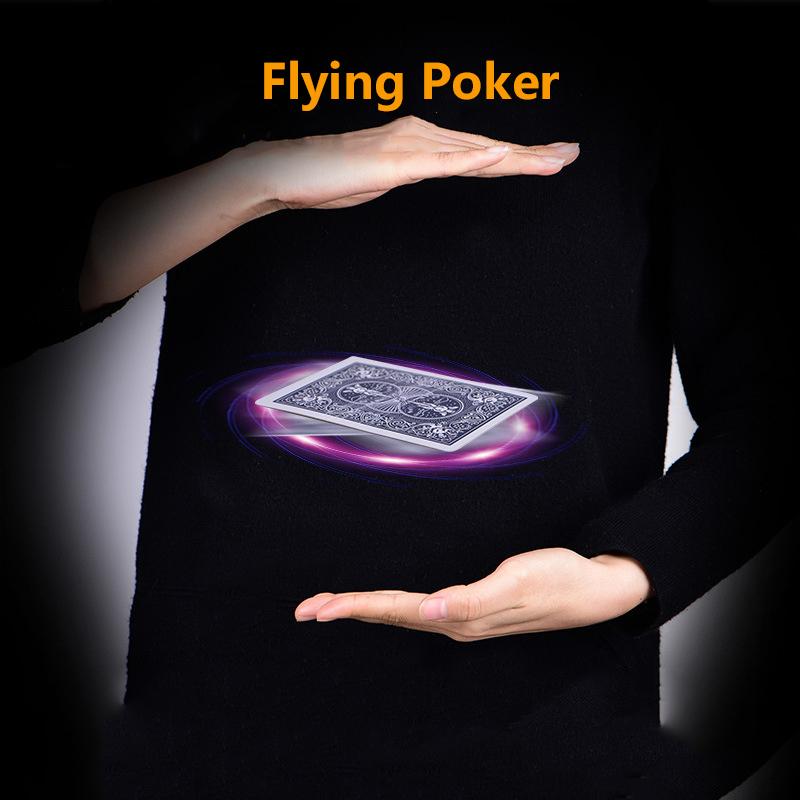 

Обучающие летающие покерные кольца, кольца с текущими картами, забавный реквизит для уличного магического шоу для начинающих