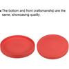 PATIKIL 6 Inch Round Ceramic Plant Saucer, Plant Saucer Tray Flower Planter Drip Tray for Indoors Outdoors Patio Balcony, Red