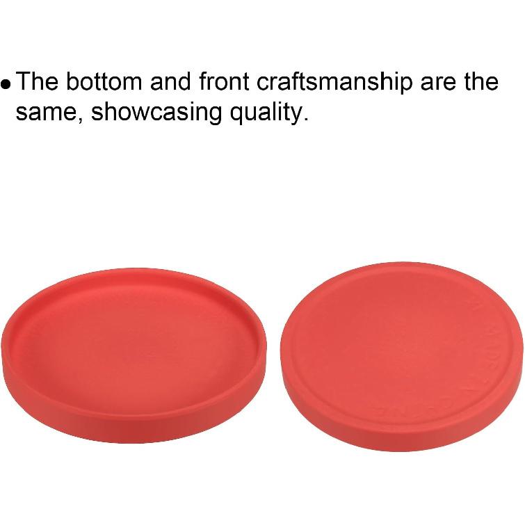 PATIKIL 6 Inch Round Ceramic Plant Saucer, Plant Saucer Tray Flower Planter Drip Tray for Indoors Outdoors Patio Balcony, Red