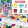 500g Mosaic Tiles for Irregular Small Mosaic Glass Colorful Craft Supplies for Handmade DIY Art Bathroom Home Photo Mirrors Crafts, Pieces, Projects,