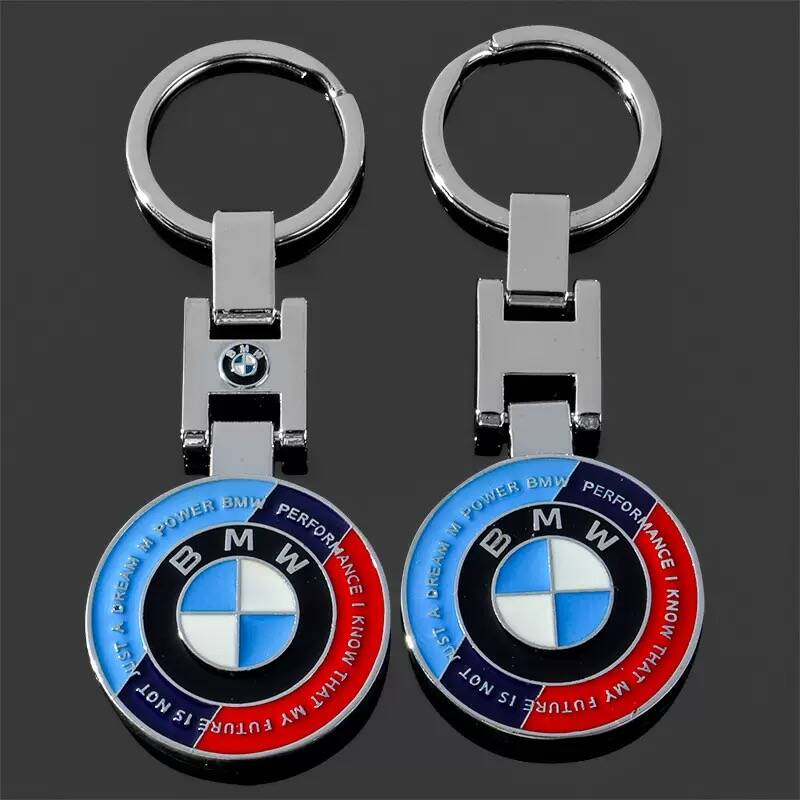 For 50th Anniversary New Logo BMW Emblem Luxury Car Keychain For BMW X1 X2 X3 X4 X5 X6 3 5 Series M2 M3 M4 M5 M6 M7 Accessories pdck62