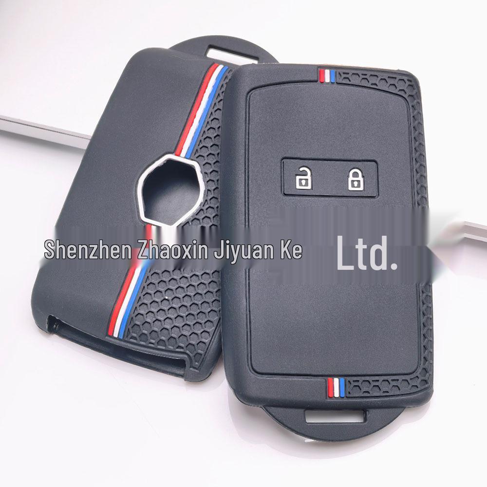 Renault Koleos/Megane/Captur & Dacia 4-Button Silicone Key Cover with Precise Fit and Anti-Drop Design