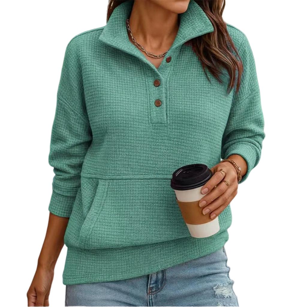 Women's Fashion Casual Solid-color Long-sleeved Sweatshirt