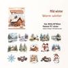 Winter Snow DIY Collage Stickers - Christmas Journal Pack