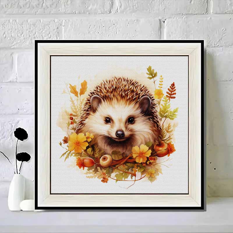 Neuankömmling 5D DIY Vollkreis Diamantmalerei "Igel und Buch" Stickerei Kreuzstich Heimdekor Geschenk