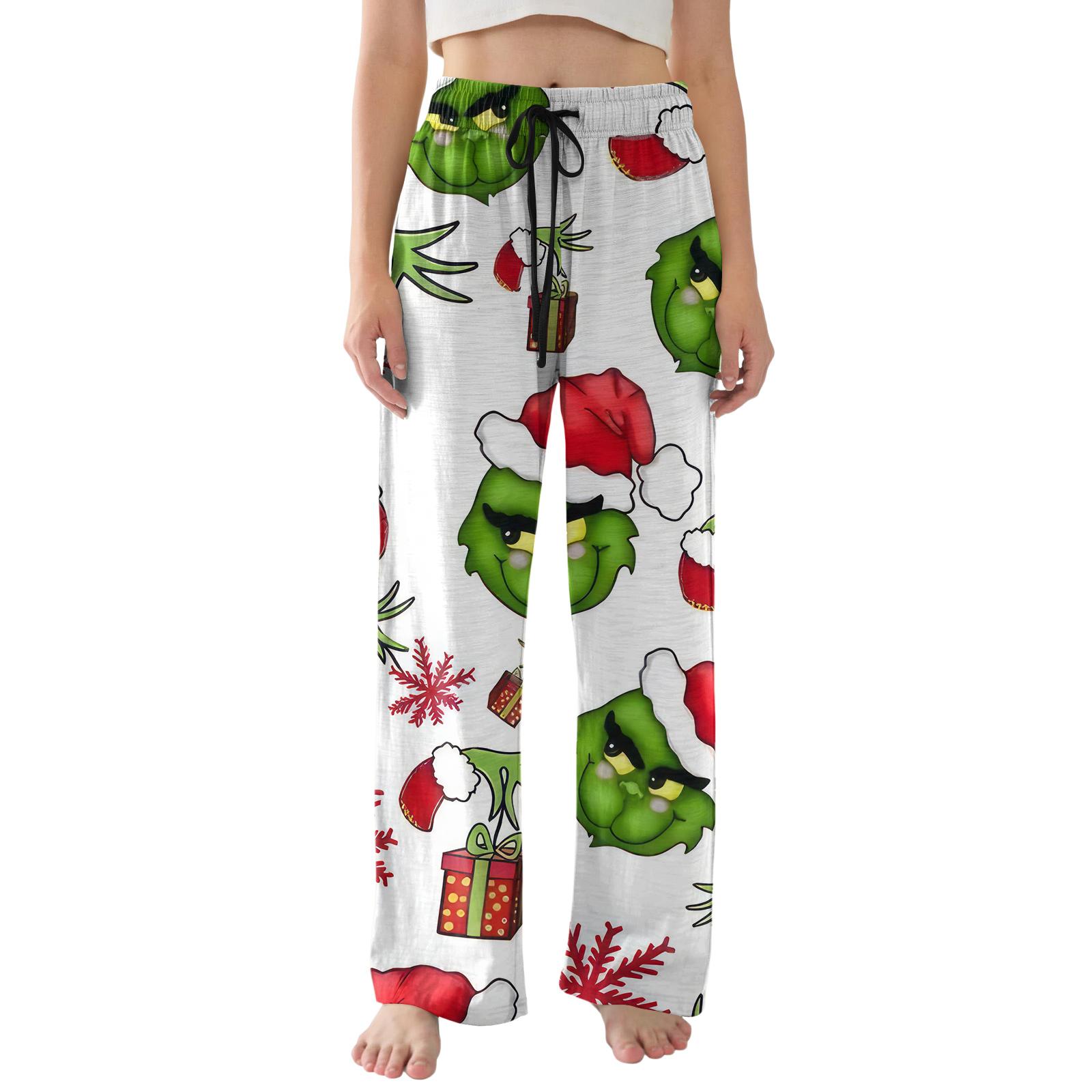 

Womens Pajama Pants Lightweight Casual Comfy Palazzo Pants Sleepwear Loungewear Bottoms With Pockets XL белый