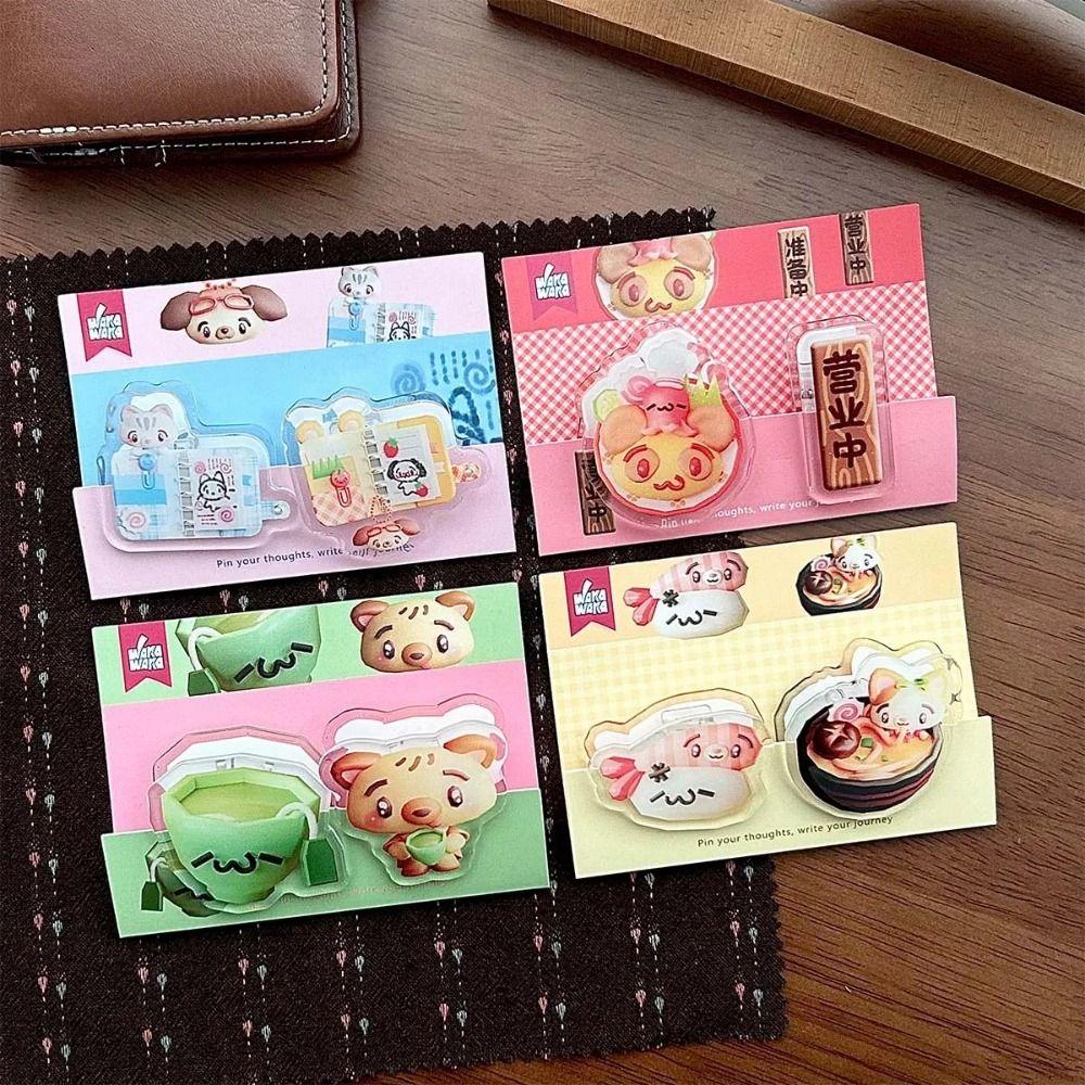 

2pcs Acrylic Paper Clamp Cute School Supplies New Planner Clips 4