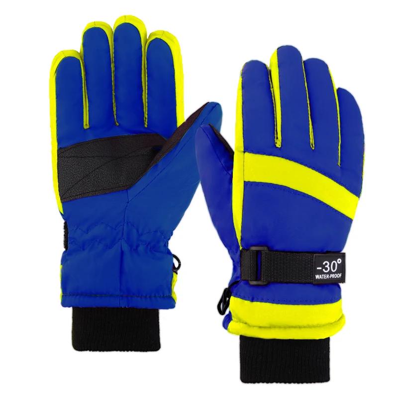 

Детские перчатки зимние водонепроницаемые сохраняющие тепло перчатки для мальчиков и девочек лыжные нескользящие ветрозащитные детские зимние спортивные варежки для отдыха на природе 1-6 Years old