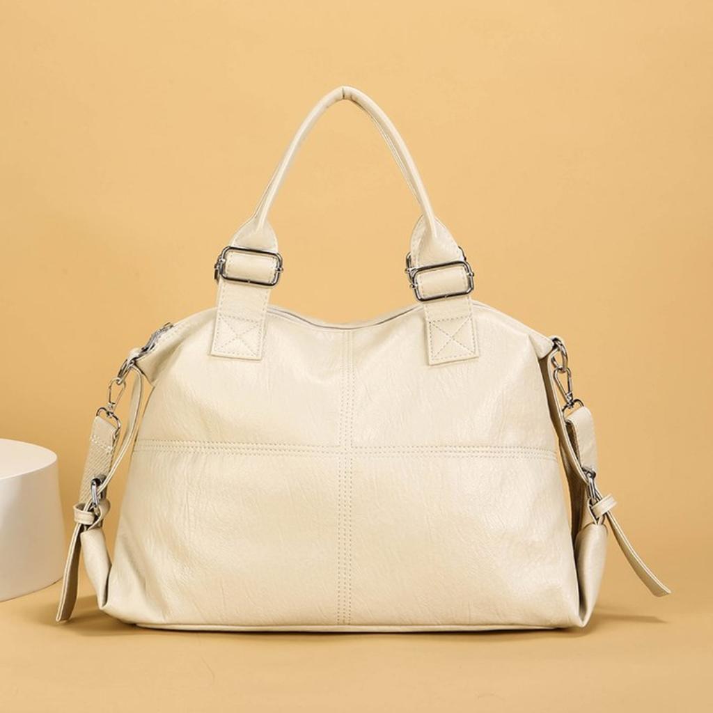 Handbag Women PU Large Capacity Adjustable Strap Office Daily