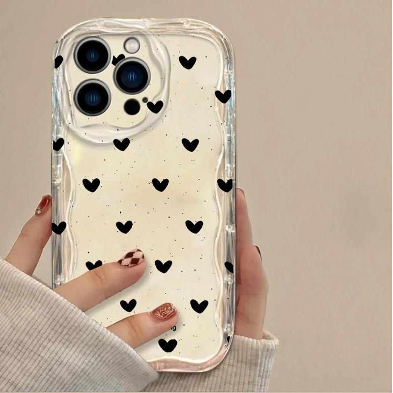Colorful Leaves Minimalism Love Heart Silicone Case For Xiaomi Redmi Note 15 14 13 12 Pro Plus 5G 4G Redmi 15C 15 14C 13C 12C A5