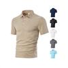 Fashion year European and American men's clothing new spot summer loose casual lapel jacquard short-sleeved polo shirt