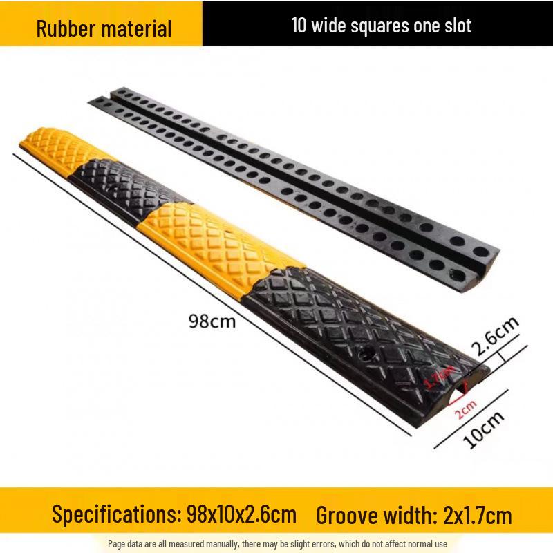 High Load Capacity Rubber Speed Bump for Car & Road Safety