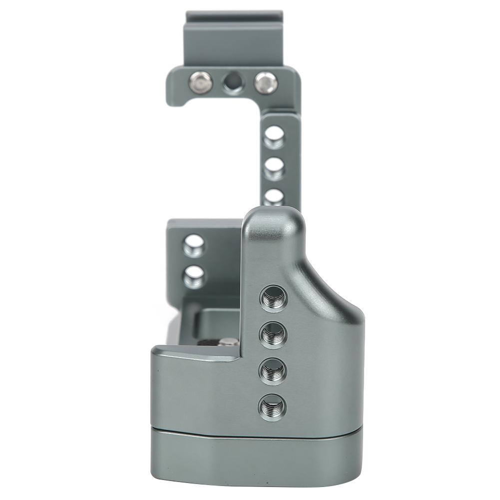Metal Microphone Stand L Quick Release Plate Vertical Shooting Handle for Canon M6 Mark IIgray