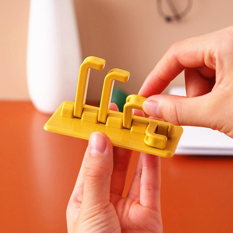 Creative Organizer Wall Mounted Adhesive Four Hook Set for Kitchen, Bathroom and Bedroom