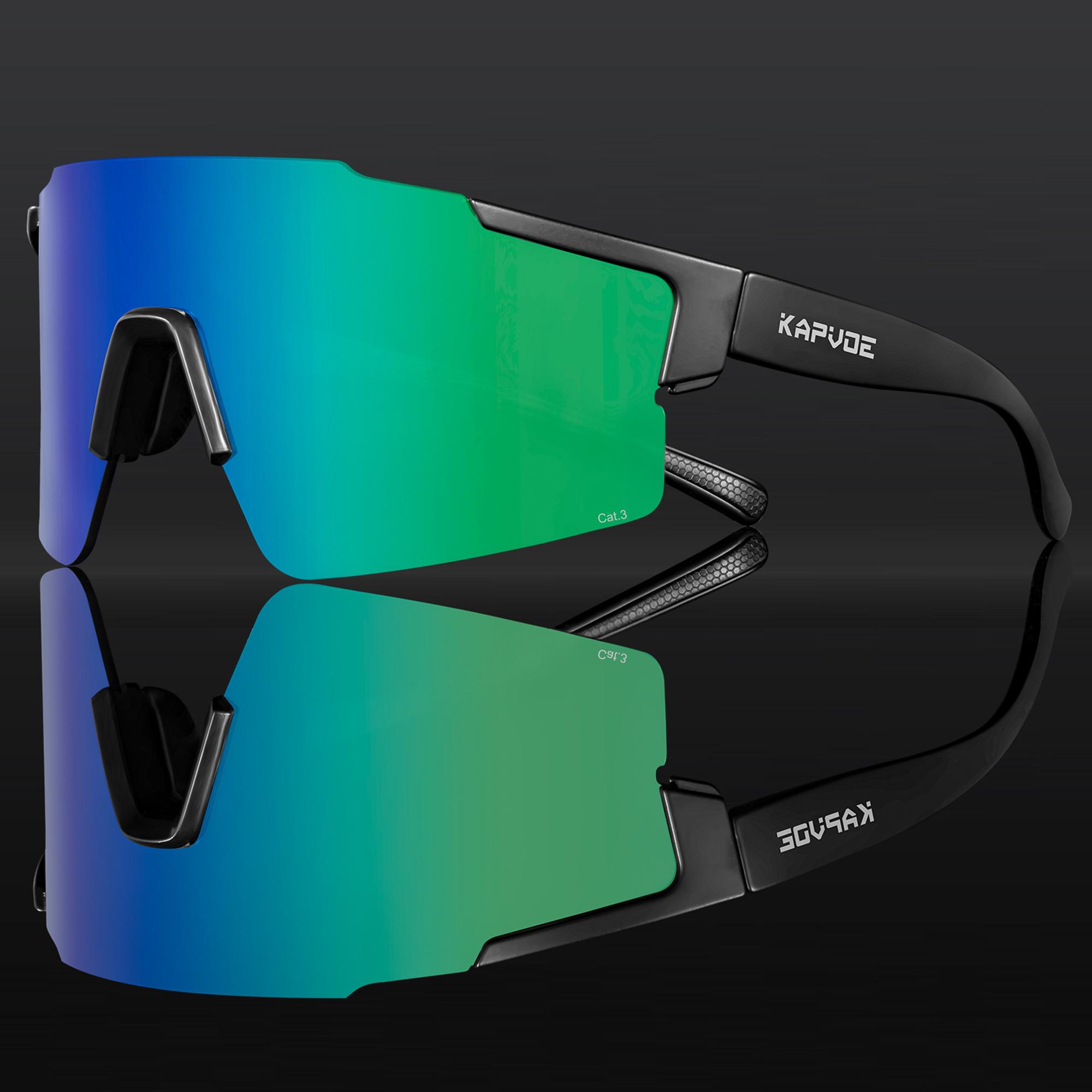 

Kapvoe Fashion Cycling Sunglasses for Man Driving Bicycle Cycling Glasses Women Road Mountain Bike Outdoor Sports Goggles Hiking