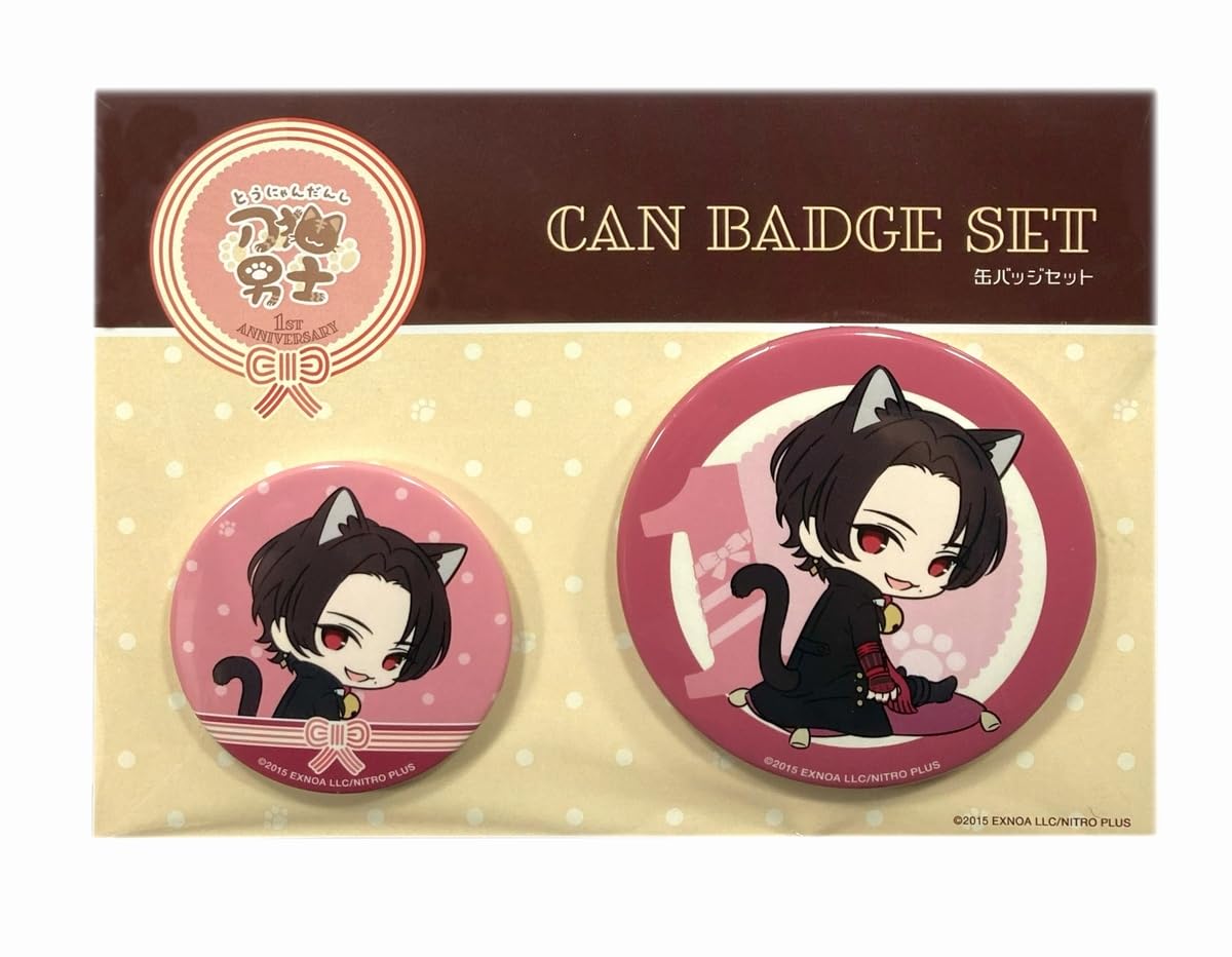 

Touken Ranbu ONLINE Katanako Danshi 1st Anniversary Can Badge Set 02: Kashuu Kiyomitsu