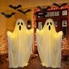 85/165CM Life-Size Scary Standing Ghost Glow-in-the-Dark Outdoor Halloween Decoration for Front Door Garden Haunted House