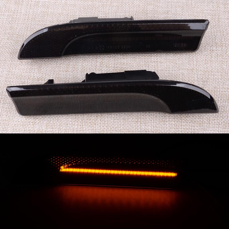 97063103302 97063103402 1Pair Black Lens LED Sequential Side Marker Light Lamp Fit for Porsche Panamera 970 Chassis G1 2009-2016