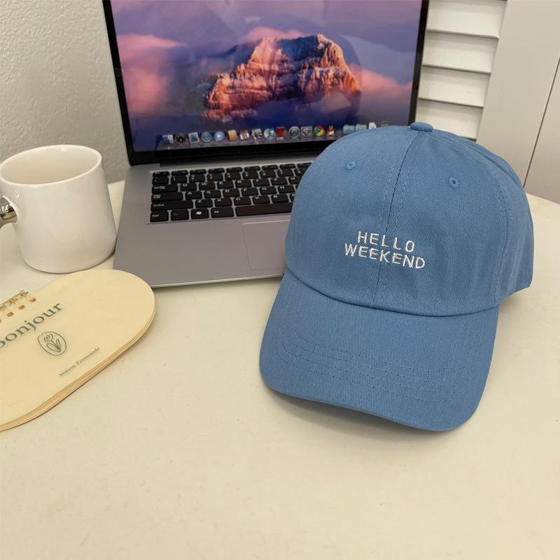 Hat Women's Spring and Autumn Embroidered Alphabet Baseball Cap Men's Youth Couple Cap Casual Versatile Sun Hat